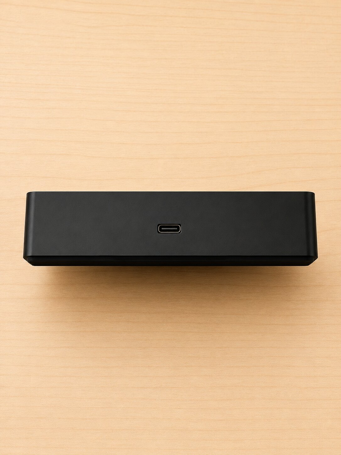 Top edge of the teach pendant showing its single USB Type-C port.